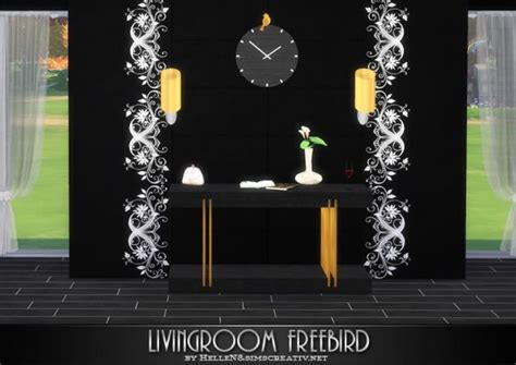 Sims Creativ Livingroom Freebird By Hellen • Sims 4 Downloads