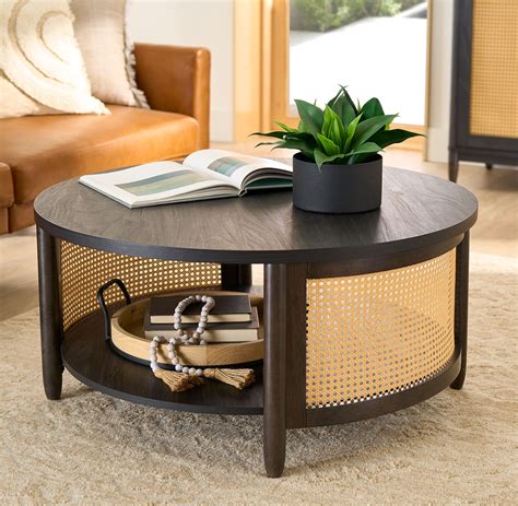 Better Homes And Gardens Springwood Caning Coffee Table Charcoal Finish