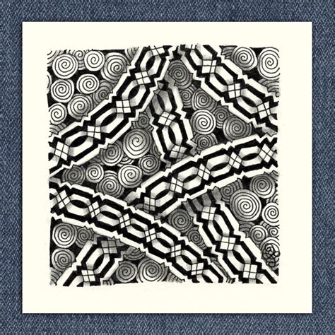 This morning clubbers and i had a really fun lesson, we explored how to create ultra dimensional printemps (zentangle). Time for Tangling: Classic Zentangle® - Printemps & XYP