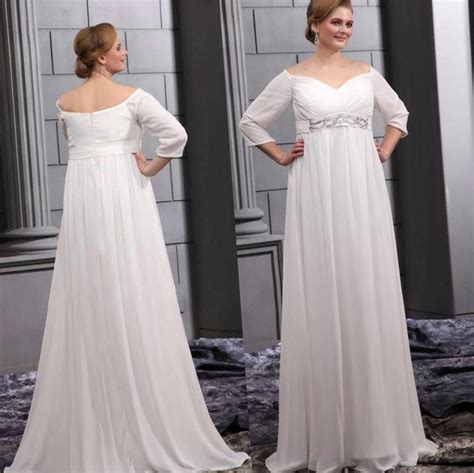 Plus Size Empire Waist Wedding Dress Pluslook Eu Collection