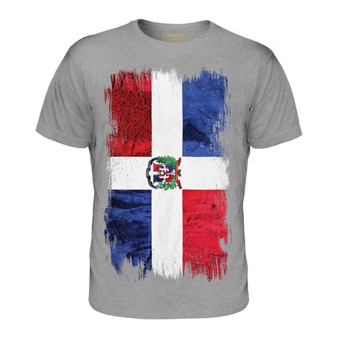 Dominican Republic Grunge Flag Mens T Shirt Tee Top RepÚblica