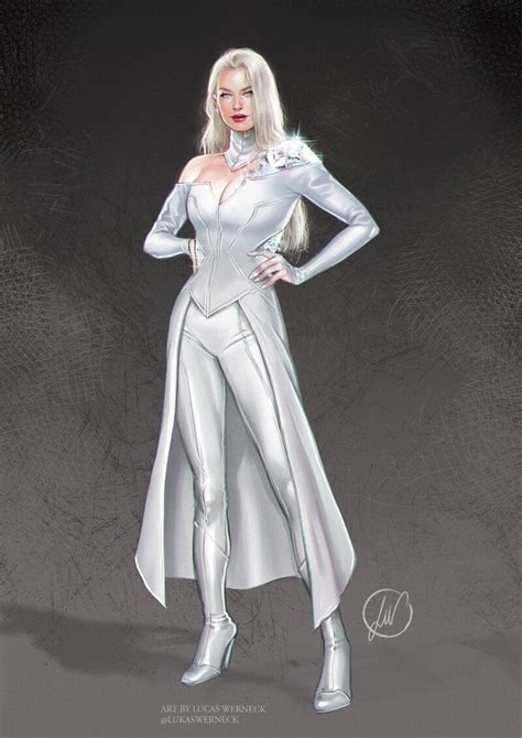 Artstation Emma Frost Marvel Cinematic Universe Concept Lucas