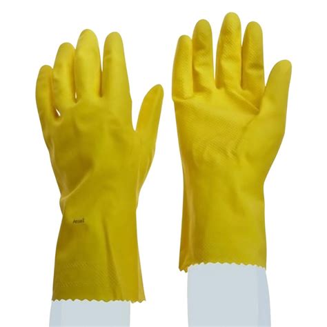 Ansell Fl 200s Pinked Natural Rubber Latex Gloves