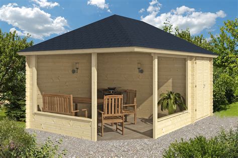 How to build a gazebo. Morten Wooden Garden Gazebo & Annexe | 5m x 3.5m - Gazebo ...