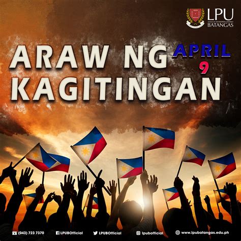Araw Ng Kagitingan Lyceum Of The Philippines University Batangas