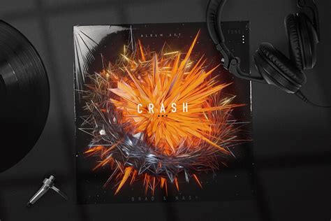 Crash Album Cover Art Photoshop Psd
