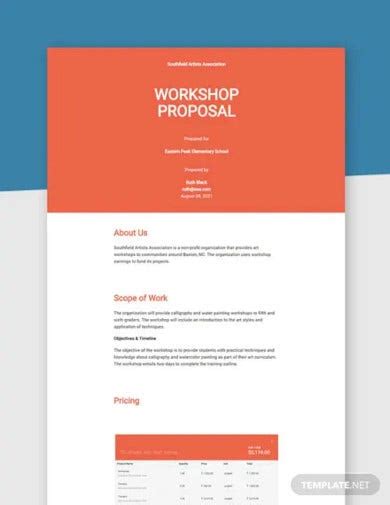 How To Write A Workshop Proposal Pdf Word