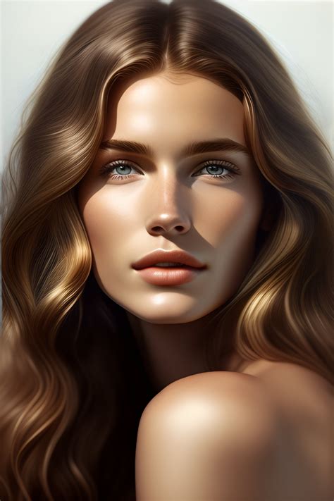 Lexica Beautiful Natural White Soft Skin Woman Bronze Hair S Bronze Eye S Analog Style