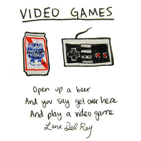 Lana del rey (elizabeth woolridge grant). Lana Del Rey - Video Games (lyrics illustration) | Letras ...