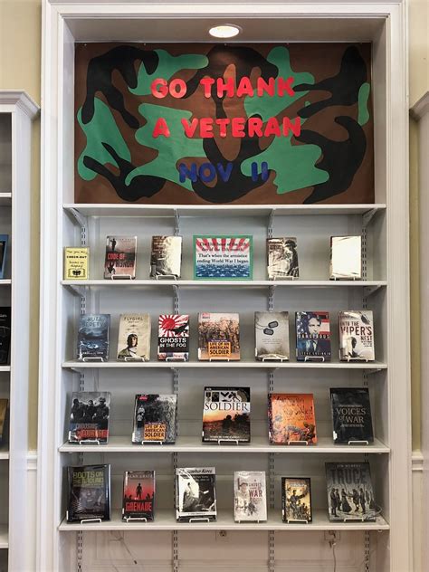 Veterans Day Middle School Library Displays School