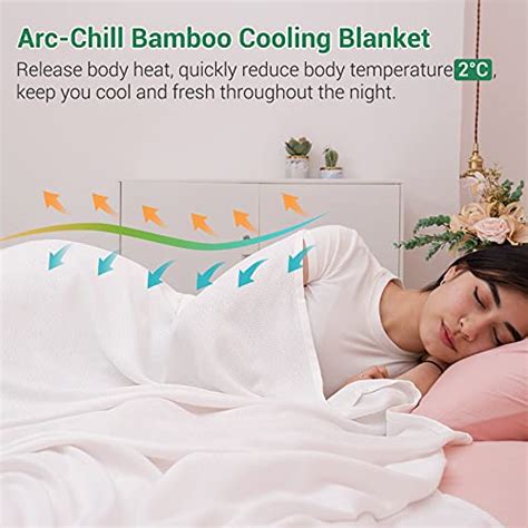 elegear 100 bamboo cooling blanket for hot sleepers absorbs heat to keep cool ultra cool