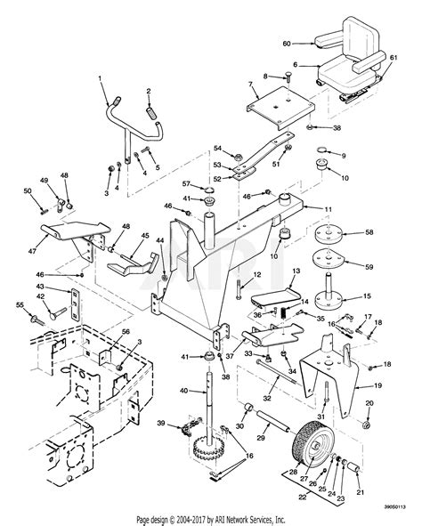 Scag Mag Iii 70000 79999 61 Parts Diagram For Rider Frame