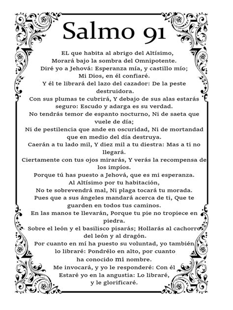 Salmo 91 Spanish Bible Verse Sticker By Redesign04
