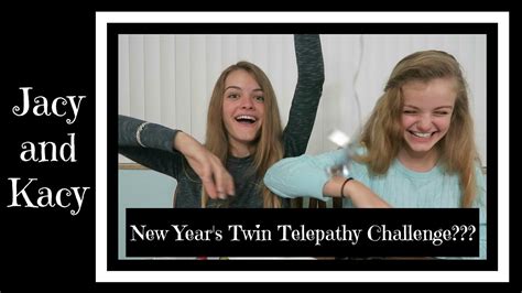 Twin Telepathy Challenge ~ New Years Edition ~ Jacy And Kacy Youtube