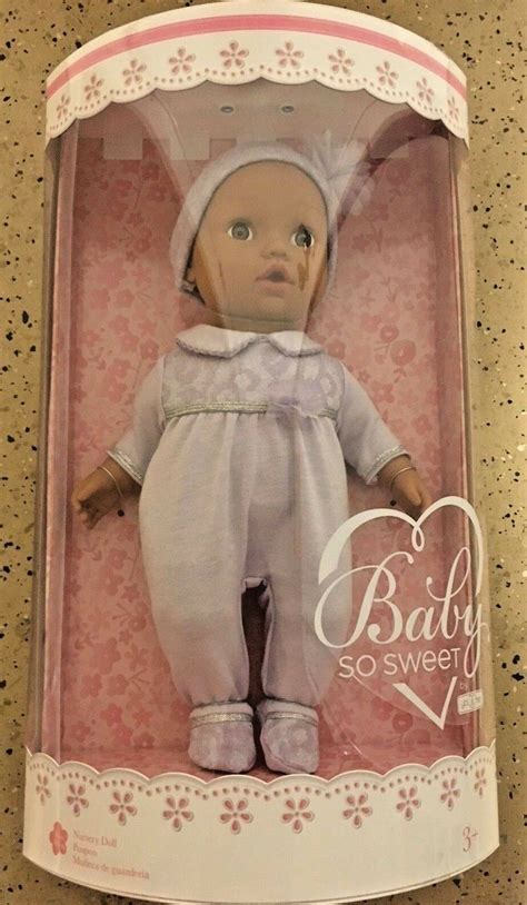 New You And Me Baby So Sweet 16 Inch Nursery Doll Brunette Purple