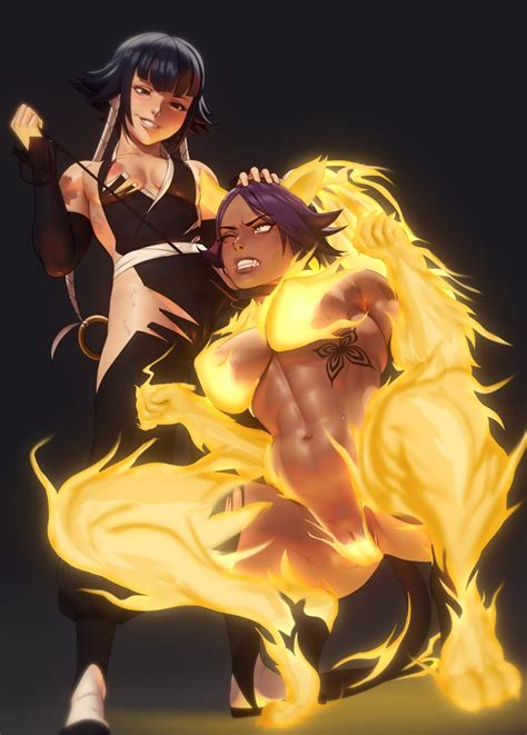 Shihouin Yoruichi And Sui Feng Bleach Drawn By John Doe Danbooru