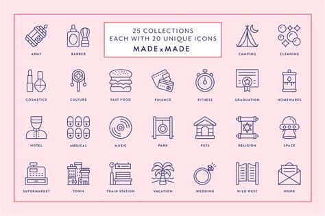 Creativemarket Line Icons Mega Bundle Vol 3 1393421 Free Download