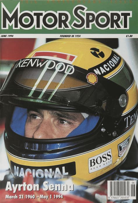 Motor Sport June 1994 The Cover Features A Tribute To The Late Ayrton