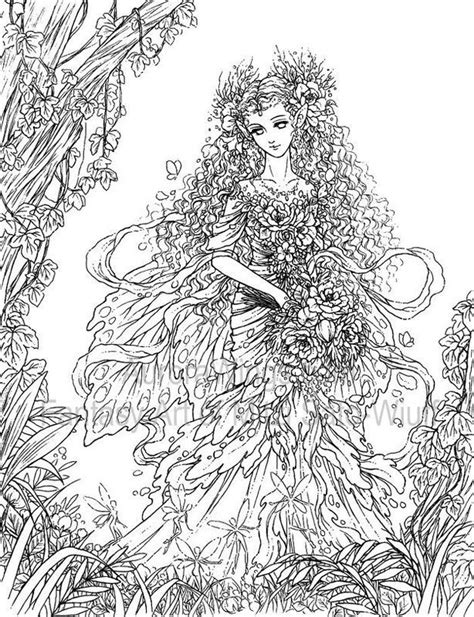 fantasy art coloring pages for adults coloring home