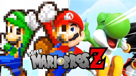 Side By Side Super Mario Bros Z Reboot Intro Youtube