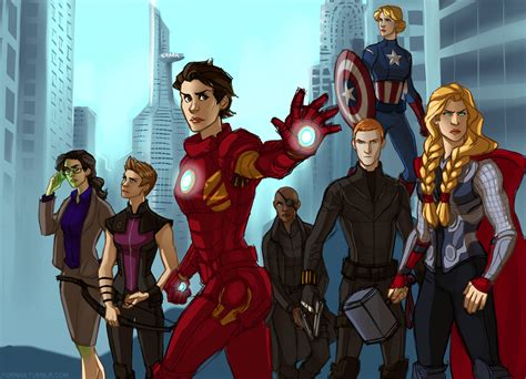 Fashion And Action The Avengers Fan Art Of Melissa Erickson
