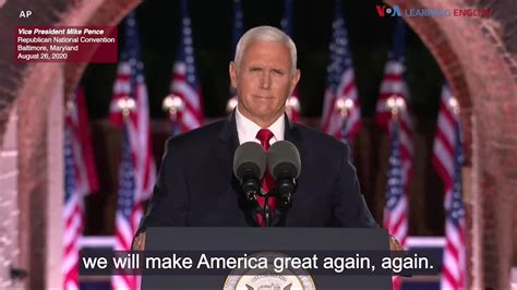 Vice President Mike Pence Rnc Speech August 26 2020 Youtube