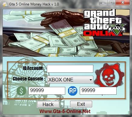 Application is that it allows users to use it safe both on xbox 360 and ps3 and we will be seeing this real soon on xbox one. Special Hack Tool Free Download Official: GTA 5 Online Money Hack 1.0