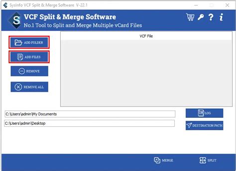 Split And Merge Vcard Files Using Vcf Splitter And Merger Tool