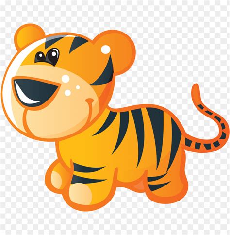 Baby Tigers Bengal Tiger Cuteness Clip Art Cartoon Cute Baby Tiger Png
