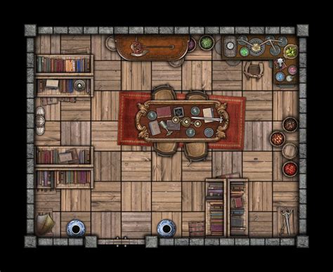Magic Shop Fantasy Map Dungeons And Dragons Homebrew Pathfinder Maps