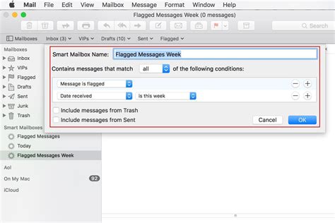 Find Messages Faster In Apple Mail With Smart Mailboxes