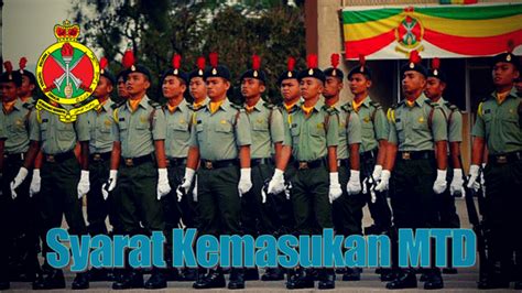 Syarat Kemasukan Maktab Tentera Diraja Terkini Mtd