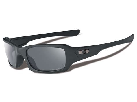 Oakley Si Fives Squared Polarized Sunglasses Matte Black Frame Warm