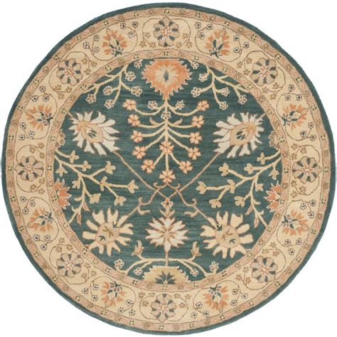 Check spelling or type a new query. Safavieh Classic Blue/Light Gold 6 ft. x 6 ft. Round Area ...