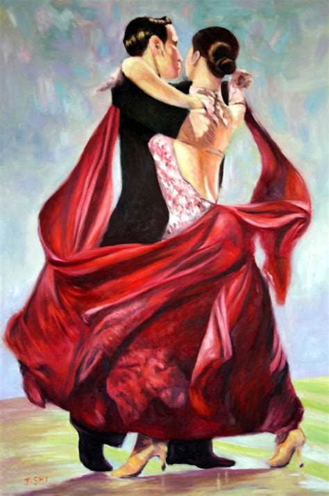 Latin Dancing Oil On Canvas Dance Art Ballerina Art Paintings Dance