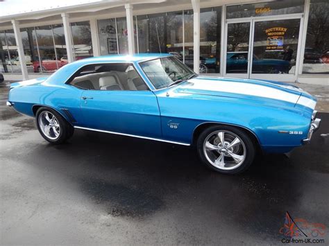 1969 Chevrolet Camaro Rsss Lemans Blue 396 Muncie 4 Speed Tach 12 Bolt