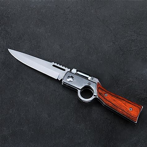 Ootdty Ak47 Gun Shaped Pocket Tactical Folding Blade Knife Survival