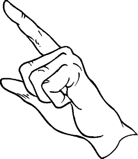 Finger Pointing Drawings Clipart Best