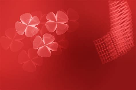 Red Four Leaf Clover Background Free Stock Photo Public Domain Pictures
