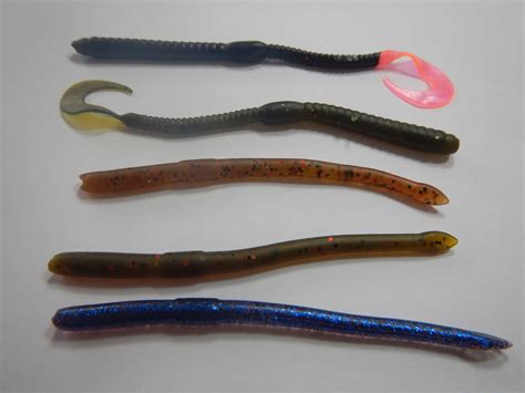 Pc Fire Tiger Bulk Soft Plastic Worms Bass Fishing Lures Snakes