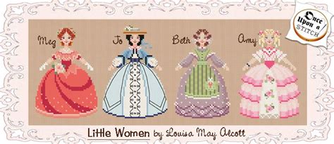 Brookes Books Once Upon A Stitch Little Women Cross Stitch Charts