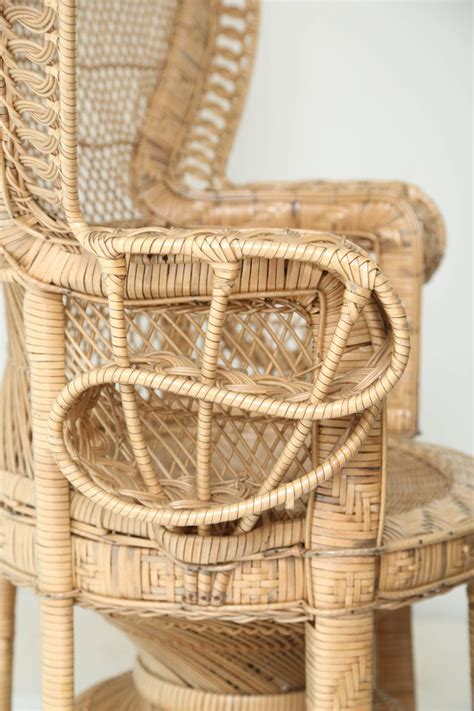 Outdoor wicker rocking chairs, swinging rattan chairs, outdoor wicker furniture sets, and much more! Pair of Vintage Wicker Peacock Chairs at 1stdibs
