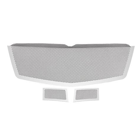 APS Premium Stainless Steel Chrome Frame Black Mesh Grille Compatible With Cadillac Escalade