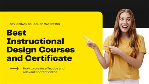 Top 10 Best Instructional Design Courses And Certificate Dev Library
