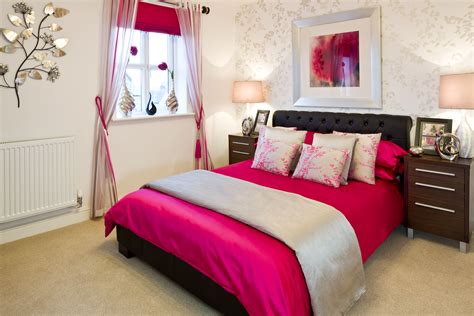 Create A Statement With Hot Pink And Black Decor Helping To Create A Striking Bedroom Space