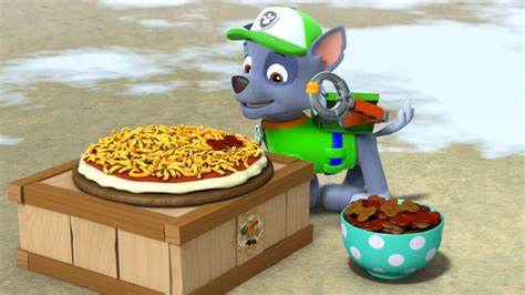 Rockygallerypups Save A Pizza Paw Patrol Paw Patrol Rocky Pup