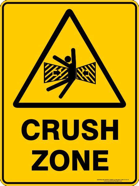 Crush Zone Australian Safety Signs