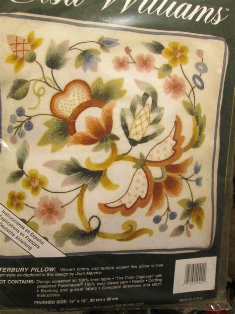 Elsa Williams Crewel Embroidery Pillow Kit Your Choice Jacobean