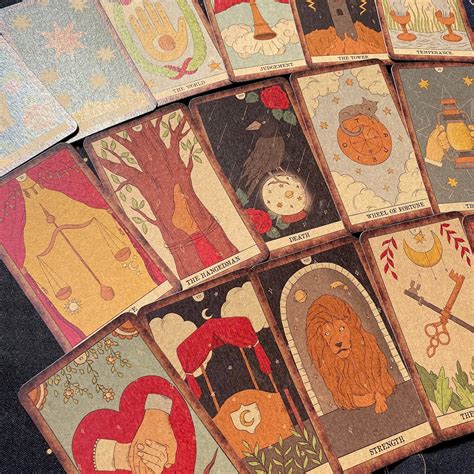 Tarot Deck Moon Magic Vintage Tarot Cards With Guidebook Etsy Canada