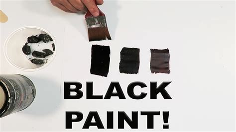 How To Make Black Paint Color Charcoal And Printer Ink 3 Methods Youtube